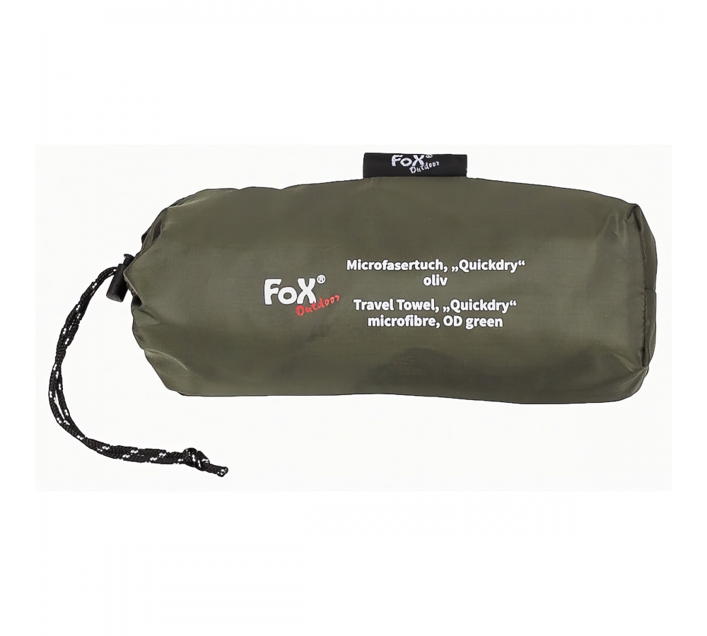 Asciugamano da viaggio Quickdry in microfibra oliva ca. 130 x 80 cm