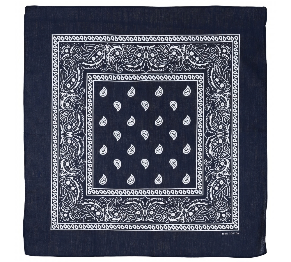 Bandana navyblau-weiß ca. 55 x 55 cm Baumwolle
