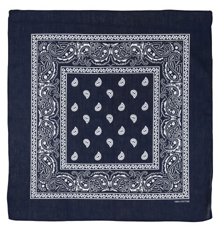 Bandana navyblau-weiß ca. 55 x 55 cm Baumwolle