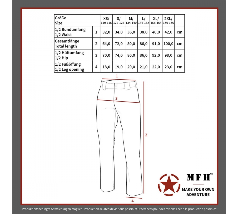 US BDU Kinderhose flecktarn