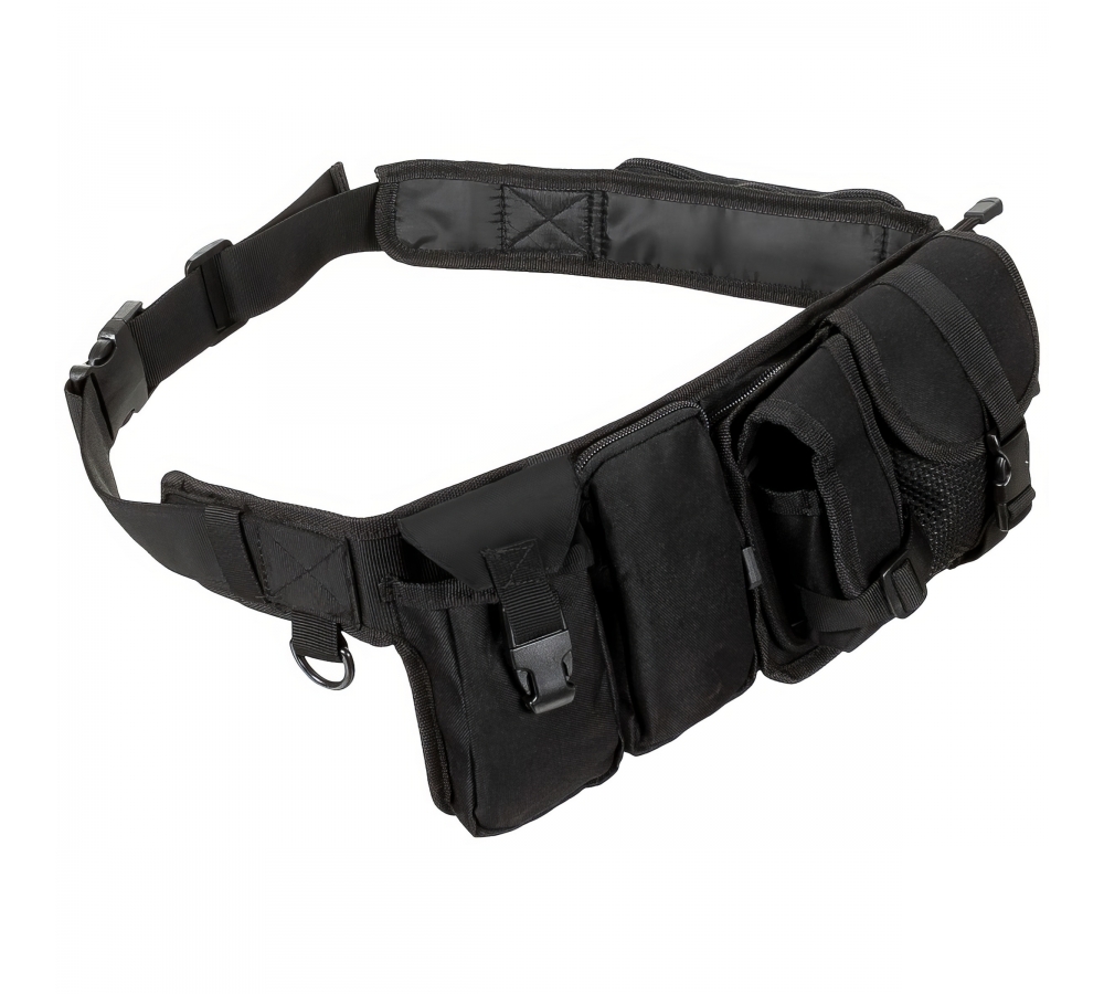 Hüftgurt mit 6 Taschen ca. 55 cm schwarz