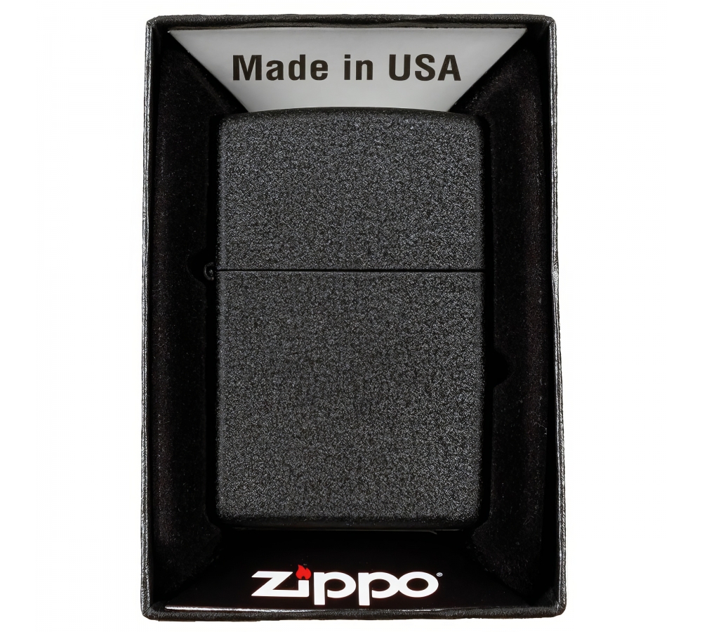 Feuerzeug Zippo "Black Crackle" unbefüllt