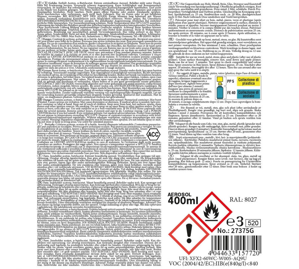 Army Farbspray BRAUN matt 400 ml