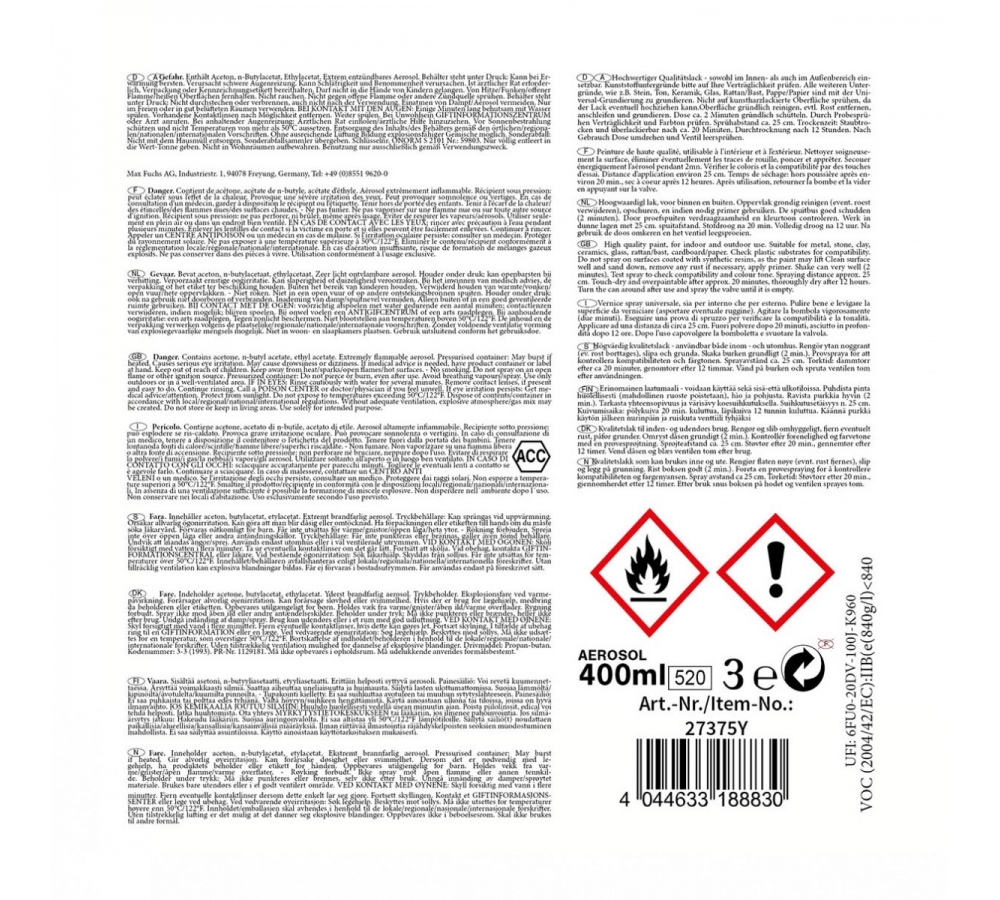 Army Farbspray UNIVERSALGRUNDIERUNG 400 ml