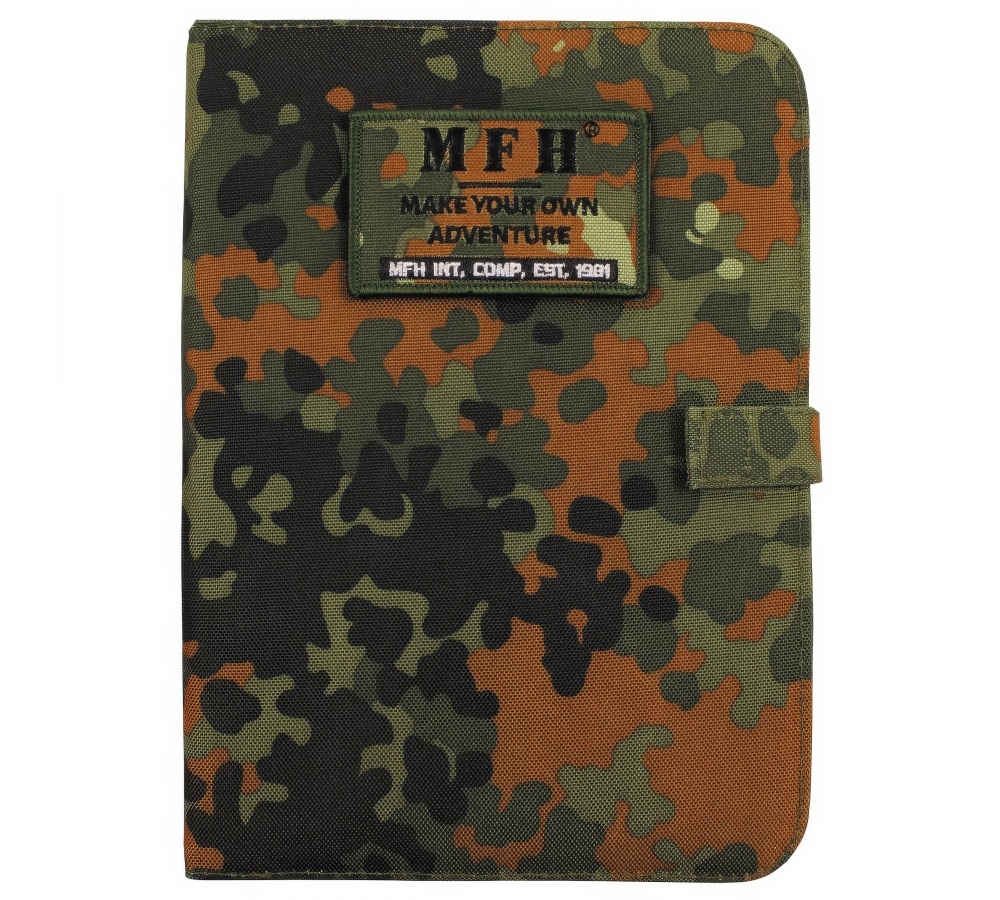 Diář "A5", suchý zip, maskáč Flecktarn, MFH