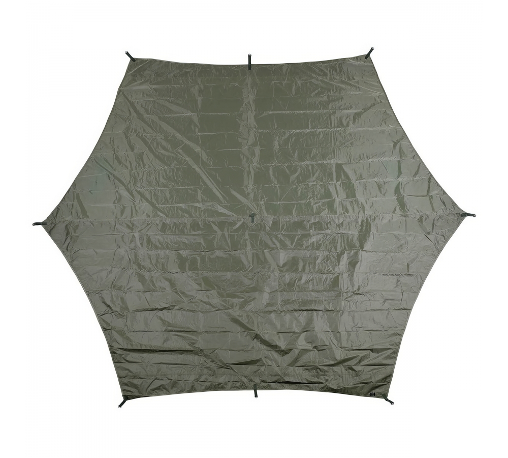 Plane "Hexagon-Tarp" oliv ca. 340 x 310 cm