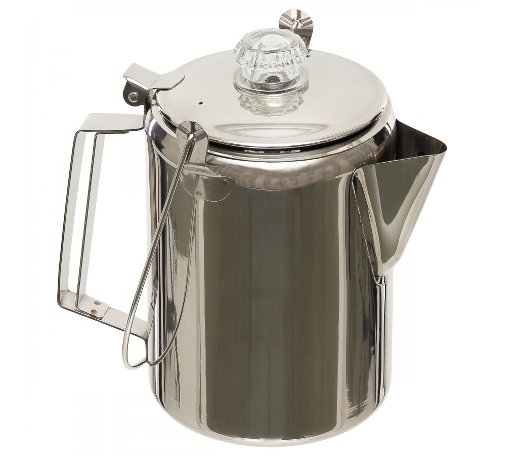 Kaffeekanne mit Perkolator Edelstahl (9 Tassen)