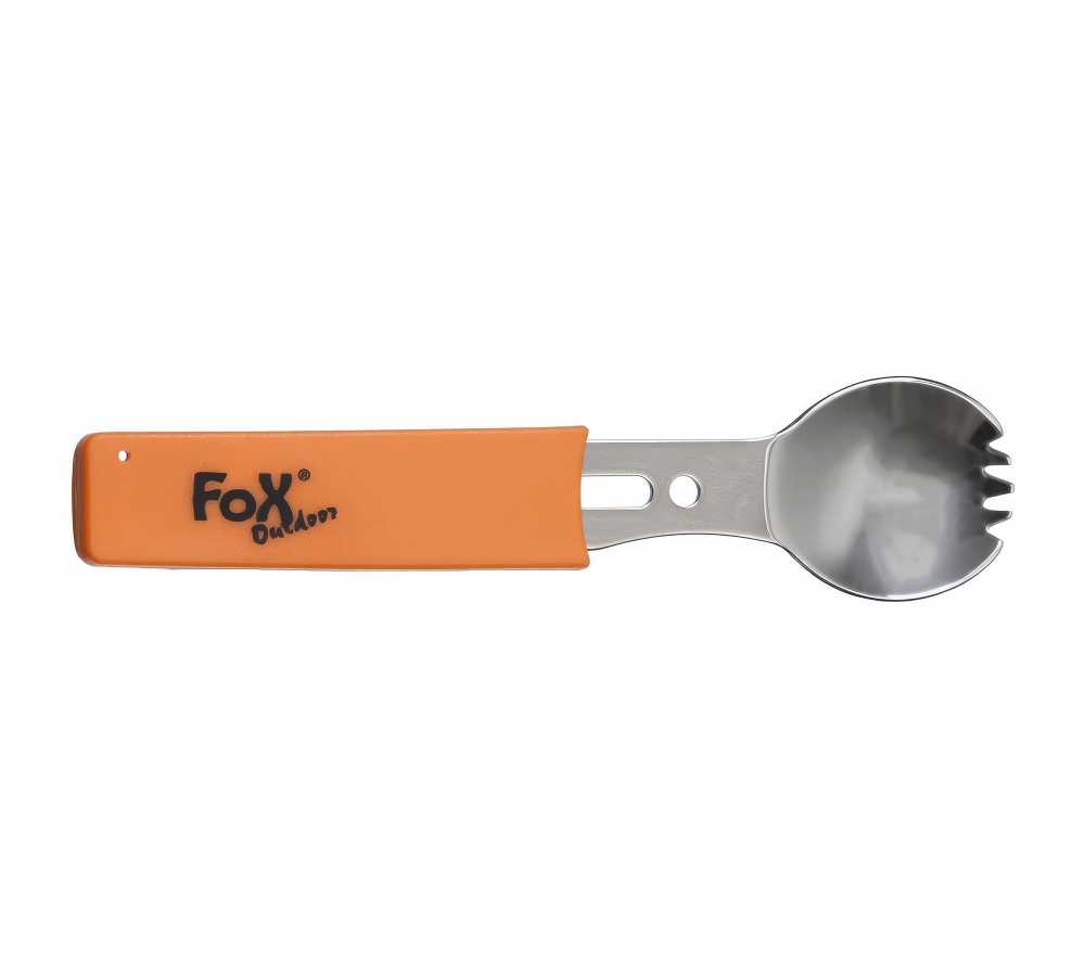 Multifunktionsgöffel Edelstahl Griff orange