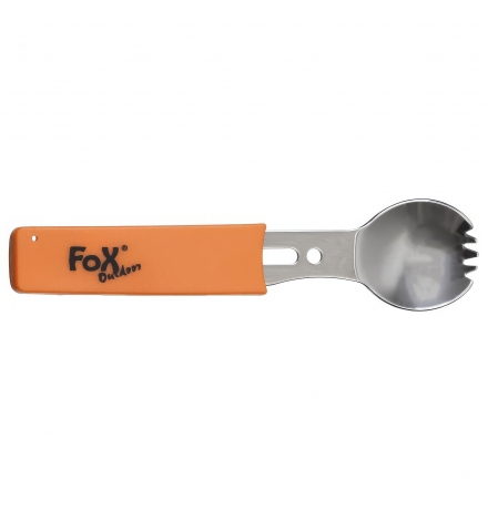 Multifunktionsgöffel Edelstahl Griff orange