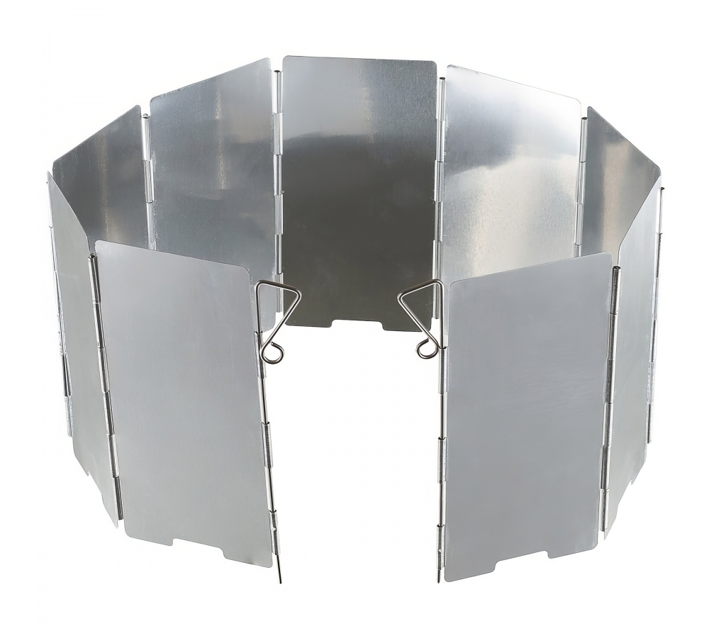 Windschutz Alu faltbar klein 65 x 13 cm 9 Lamellen