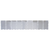 Windschutz Alu faltbar klein 65 x 13 cm 9 Lamellen