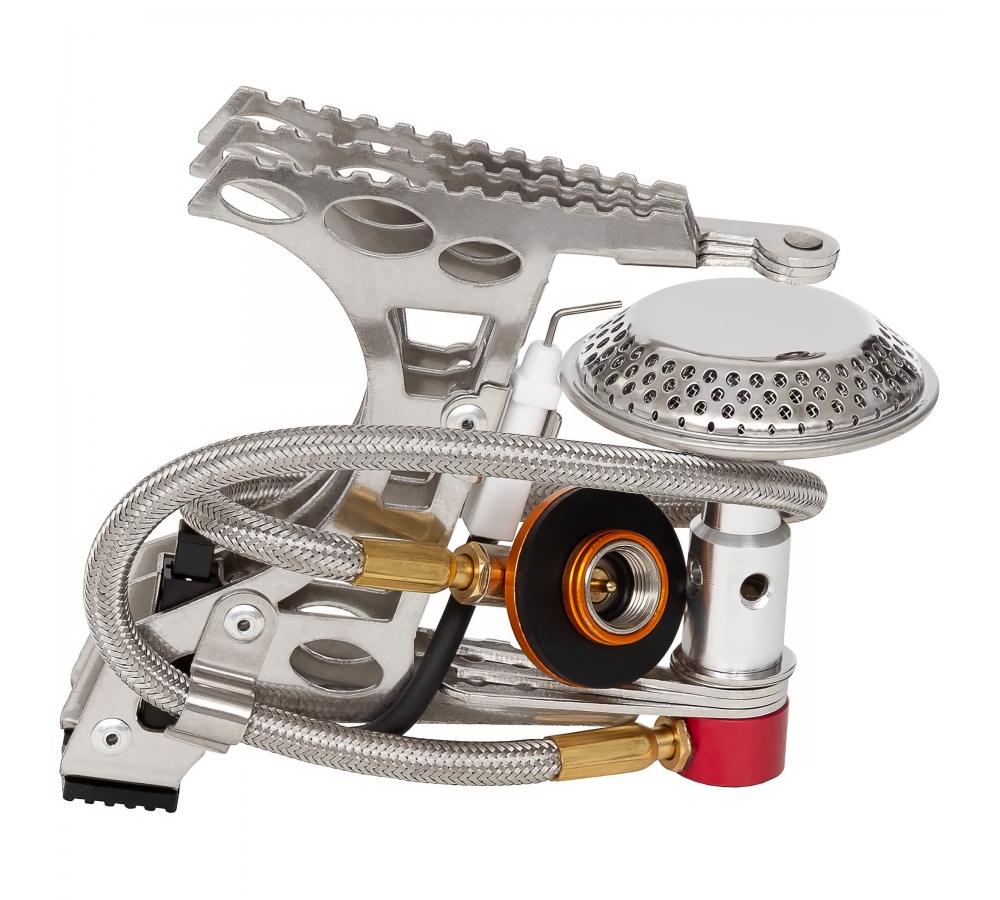 Camping Stove foldable with tube and Piezo ignition