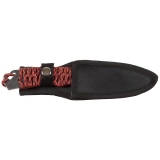 Knife "Redrope" large wrapped handle sheath