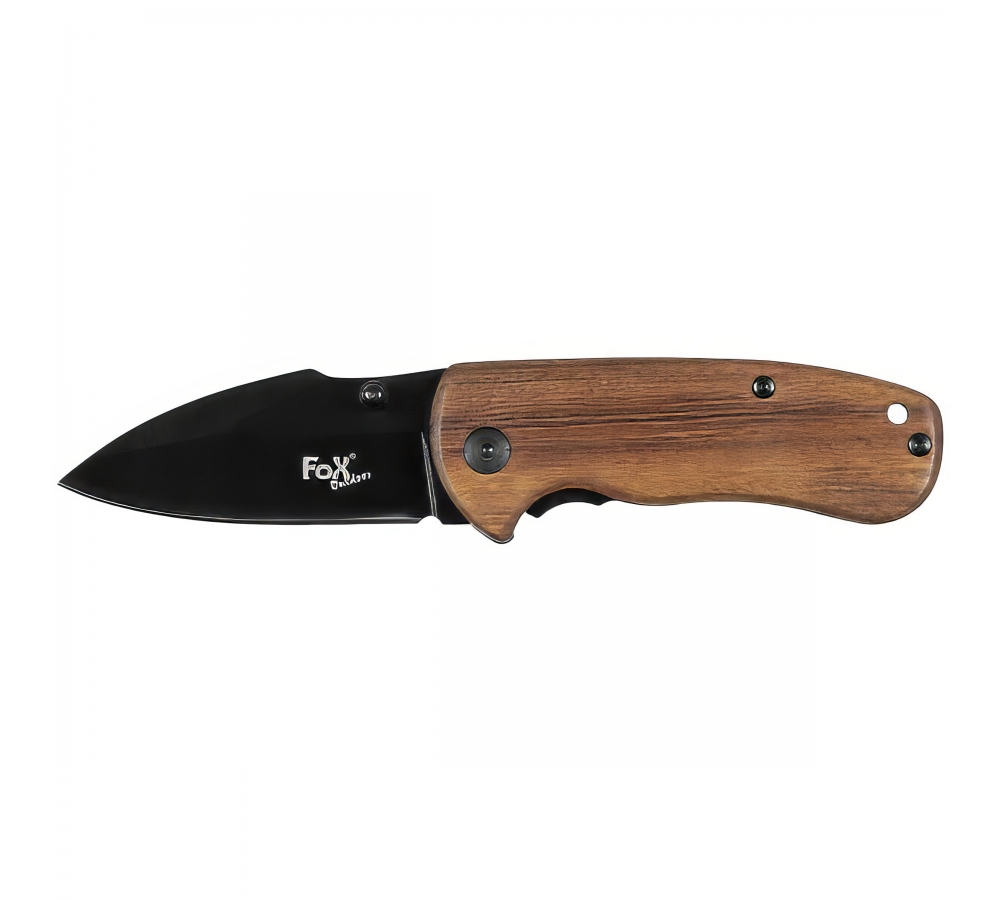 Klappmesser "Compact", Holz-/Metallgriff – FoxOutdoor
