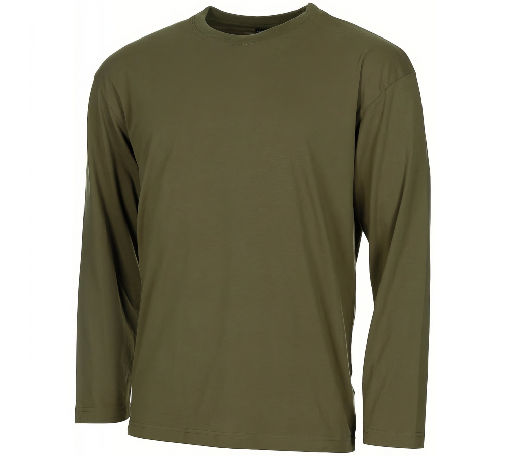 Chemise à manches longues US vert OD 170 g/m²