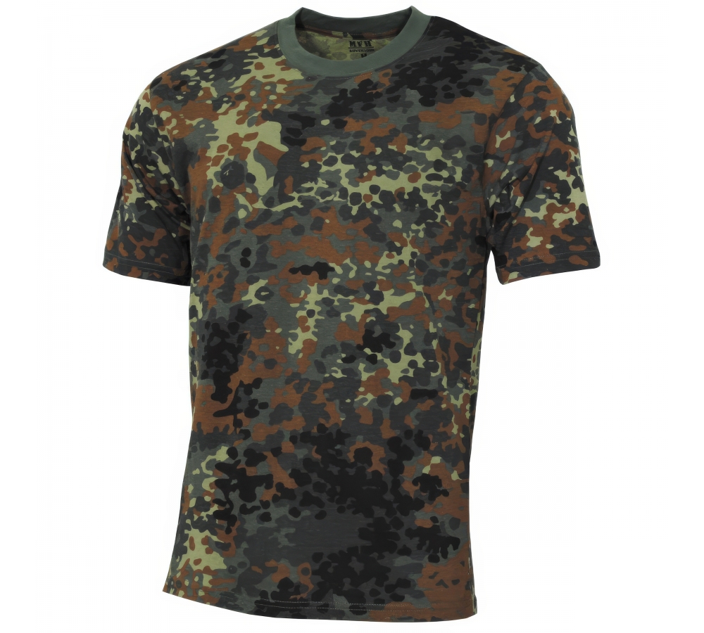 US T-Shirt "Streetstyle" flecktarn 140-145 g/m²