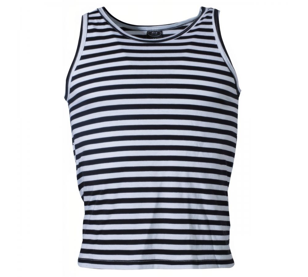 Russ. Marine Tank-Top weiß-blau