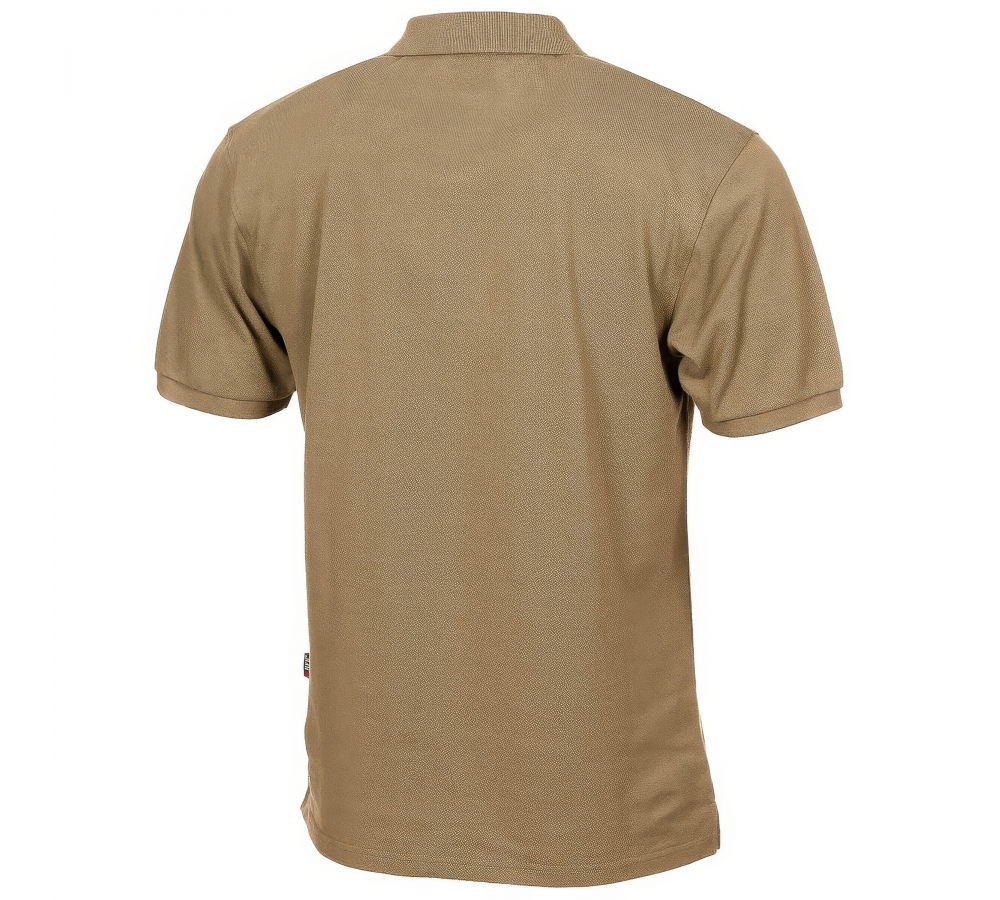 Polo chemise patte de boutonnage coyote