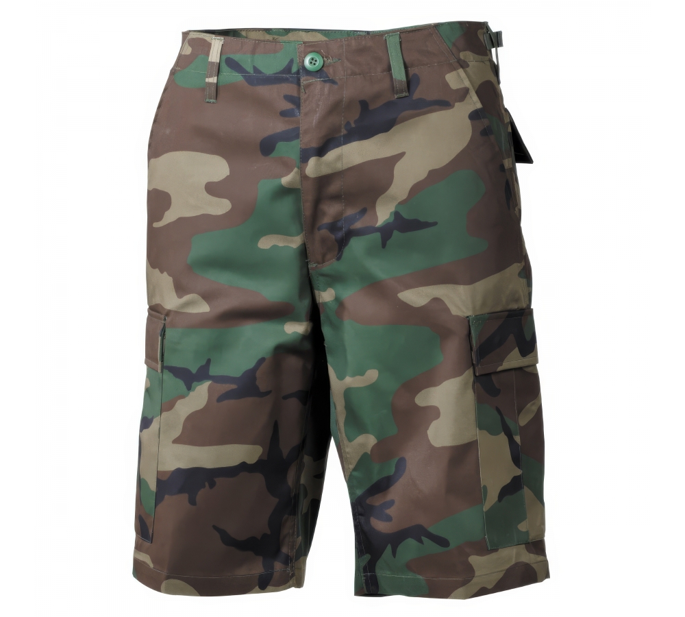 Bermudas BDU poches latérales woodland