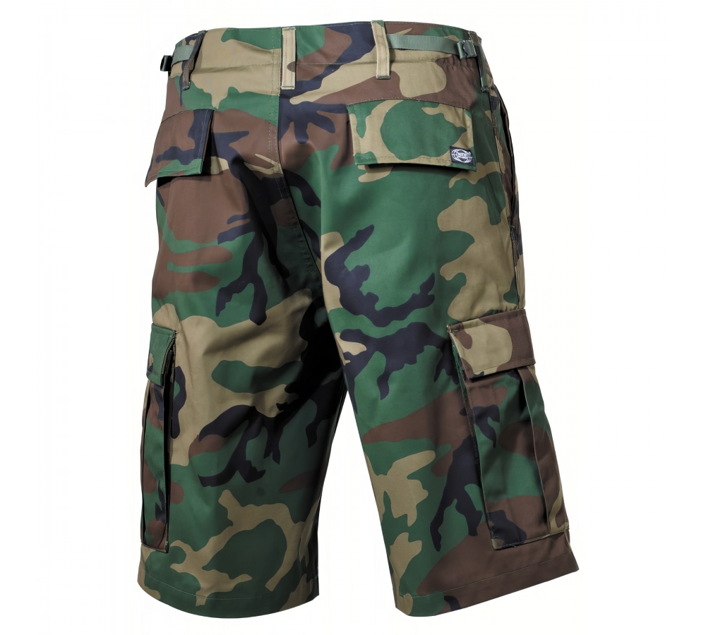 Bermudas BDU poches latérales woodland