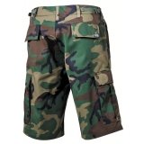 Bermudas BDU poches latérales woodland