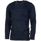 BW Pullover mit Brusttasche blau