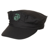 US Cap "USMC" Rip Stop schwarz Marine-Corps-Druck