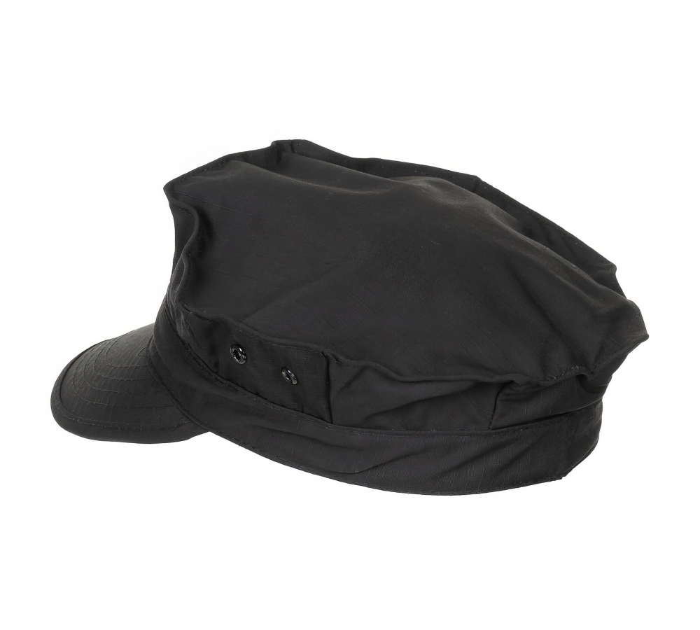 US Cap "USMC" Rip Stop schwarz Marine-Corps-Druck