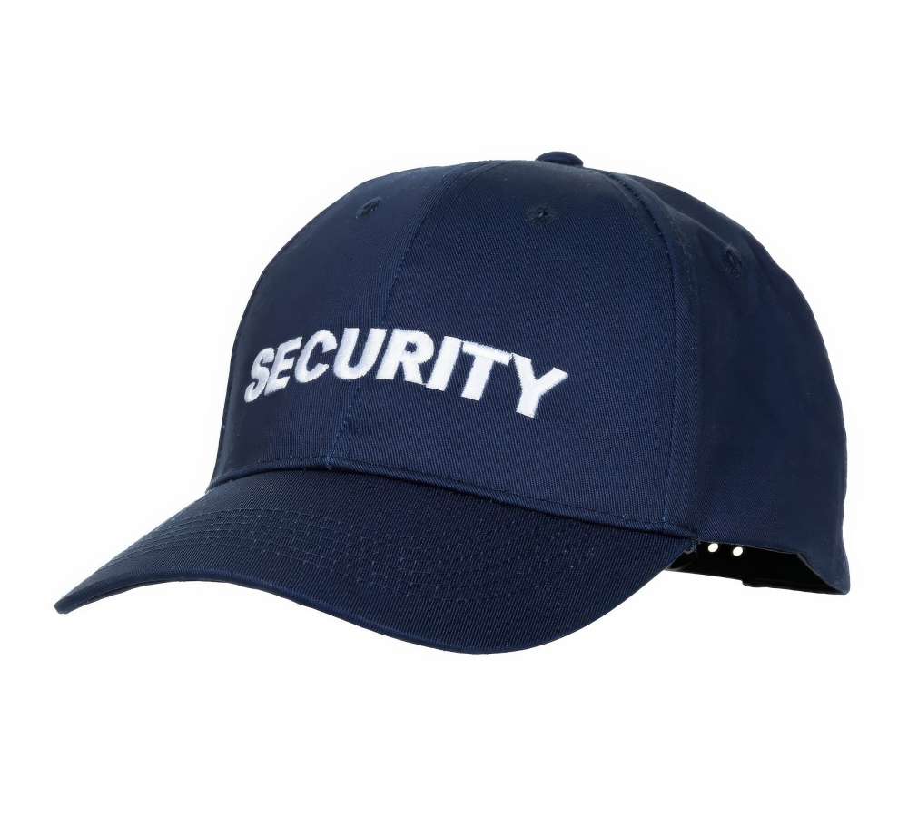 US Cap blau bestickt "Security"