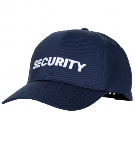 US Cap blau bestickt "Security"