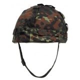 US Helm Kunststoff mit Stoffbezug flecktarn