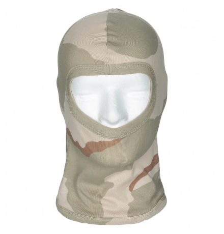 Balaclava 1-Loch dünn 3 Fb. desert 100 % Baumwolle
