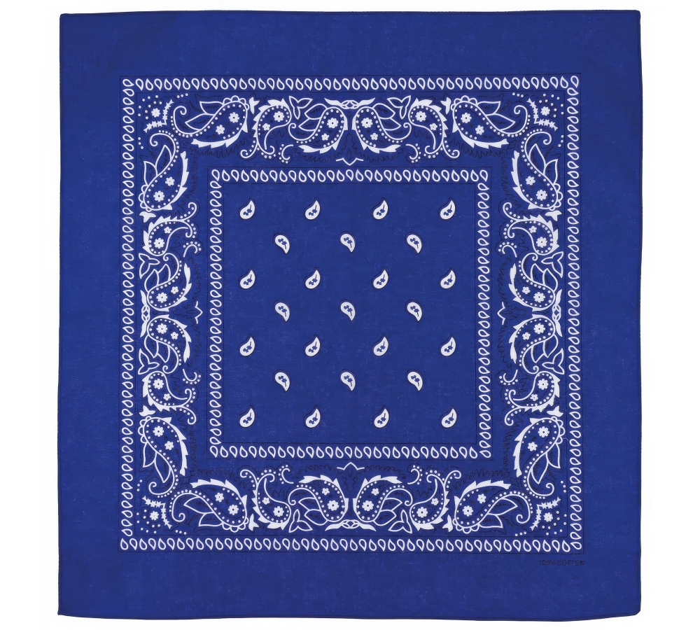 Bandana royalblau-weiß ca. 55 x 55 cm Baumwolle
