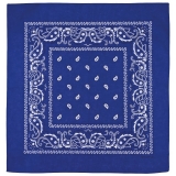 Bandana royalblau-weiß ca. 55 x 55 cm Baumwolle