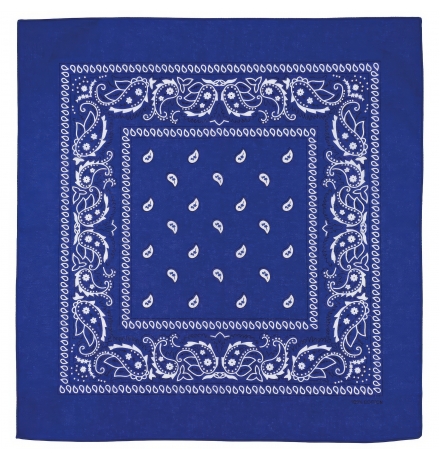Bandana royalblau-weiß ca. 55 x 55 cm Baumwolle