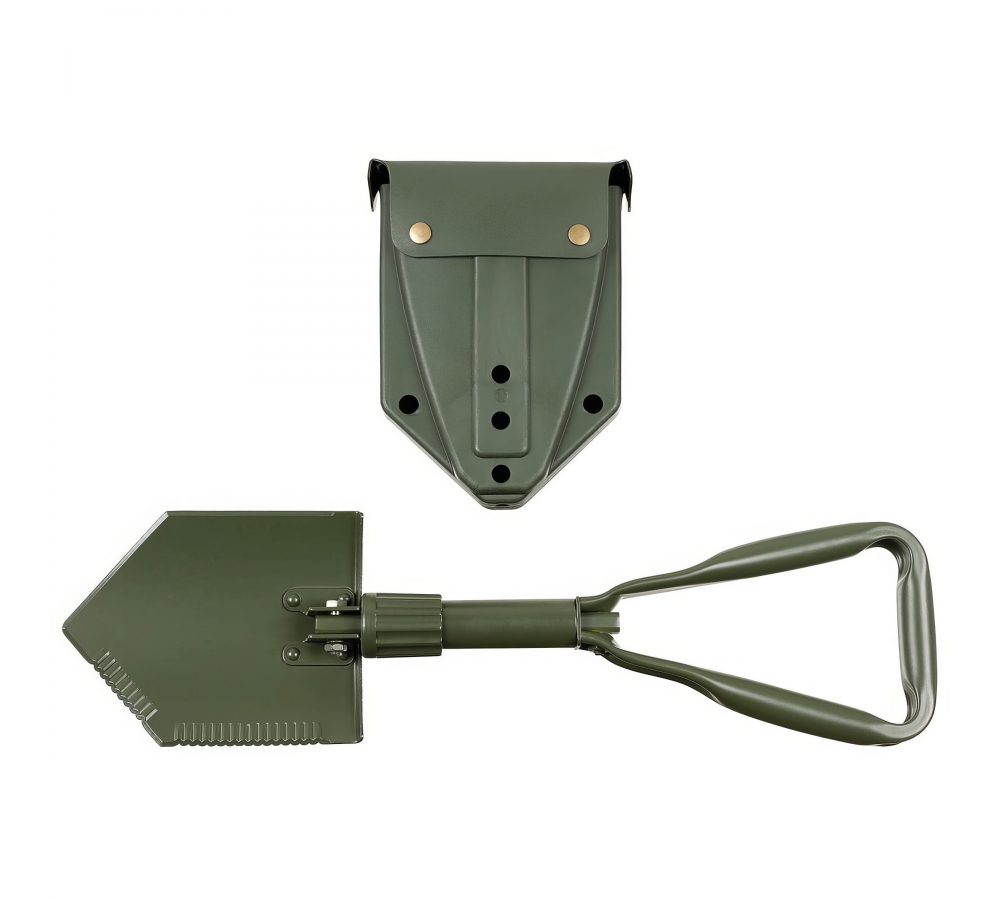 US Folding Spade 3-part OD green extra stable