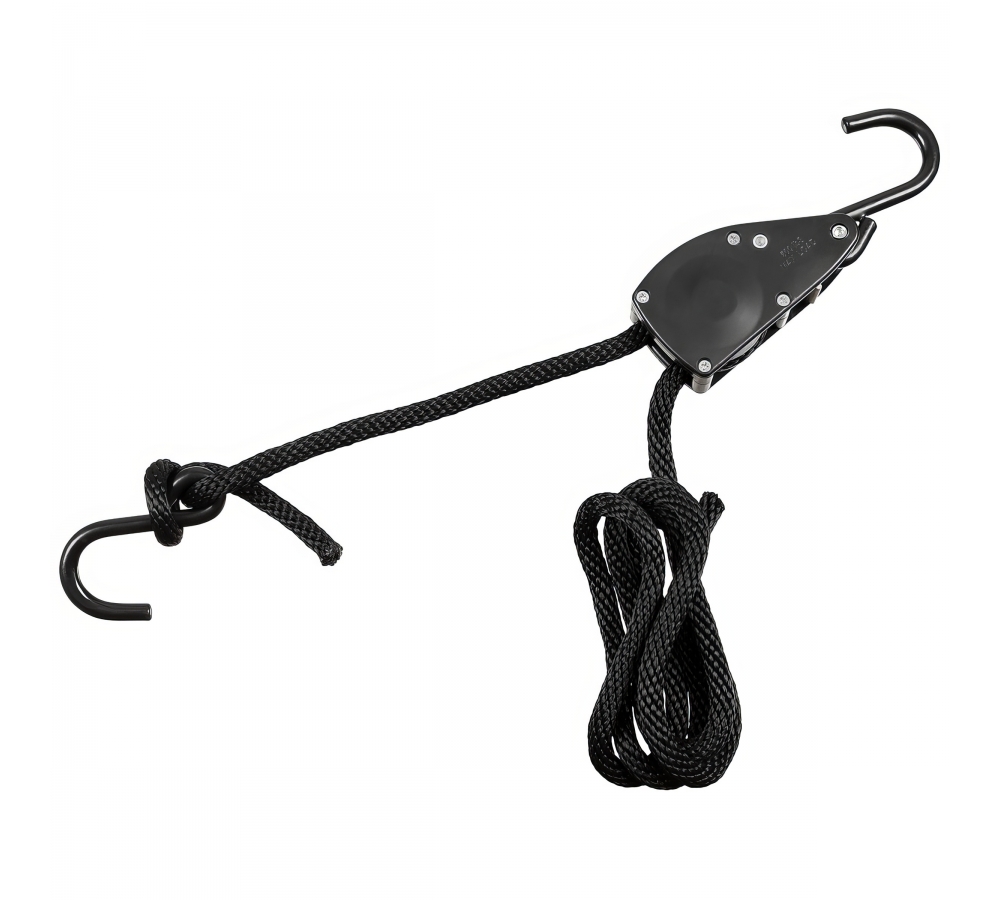 Spannseil 11 mm 2 Meter mit Ratschensicherung schwarz