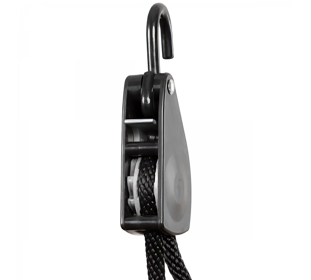 Spannseil 11 mm 2 Meter mit Ratschensicherung schwarz