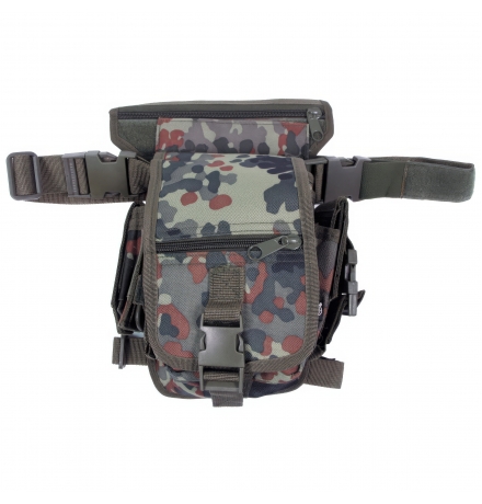 Ledvinka flecktarn s upevněním na nohu a opasek.
