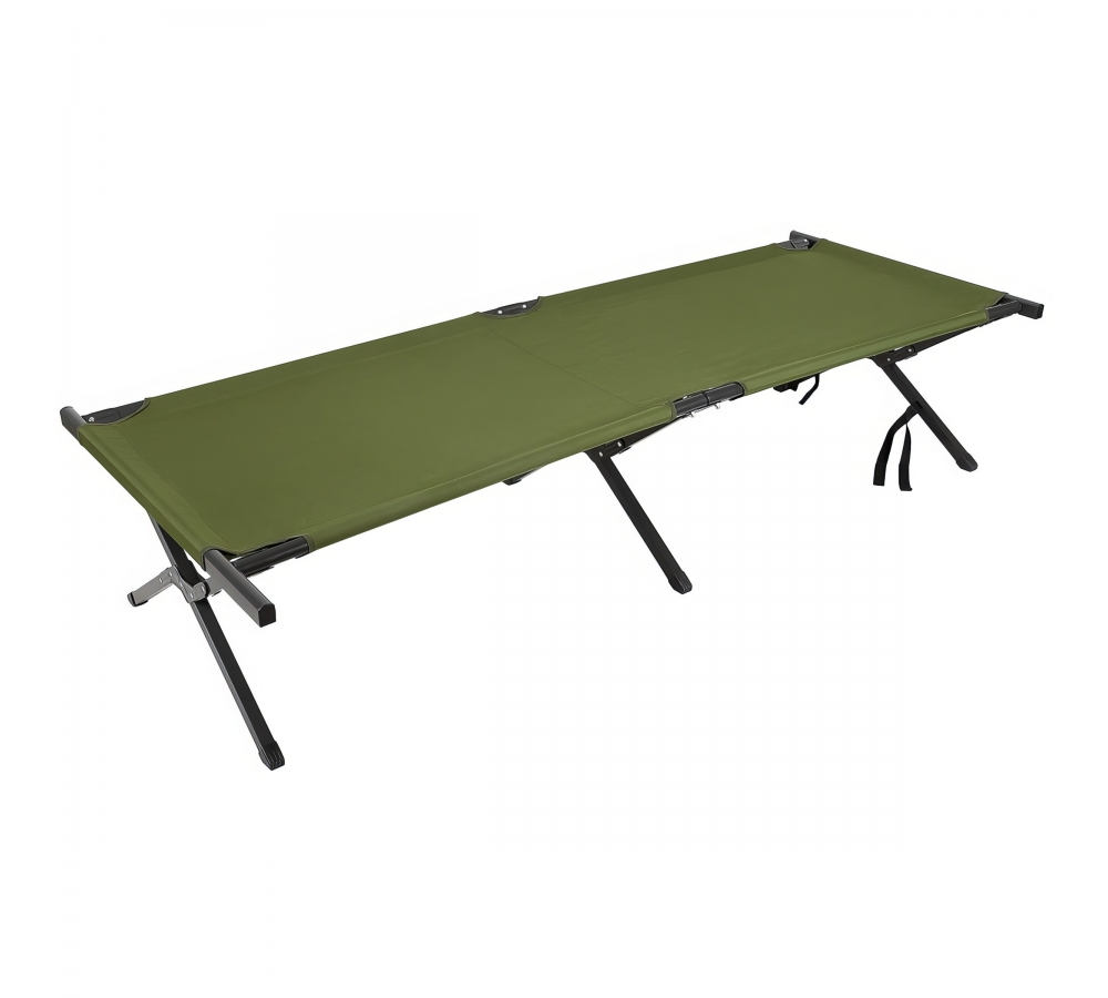 US Feldbett Alu oliv extra lang