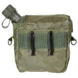 US Feldflasche eckig mit Hülle oliv 2 Qt