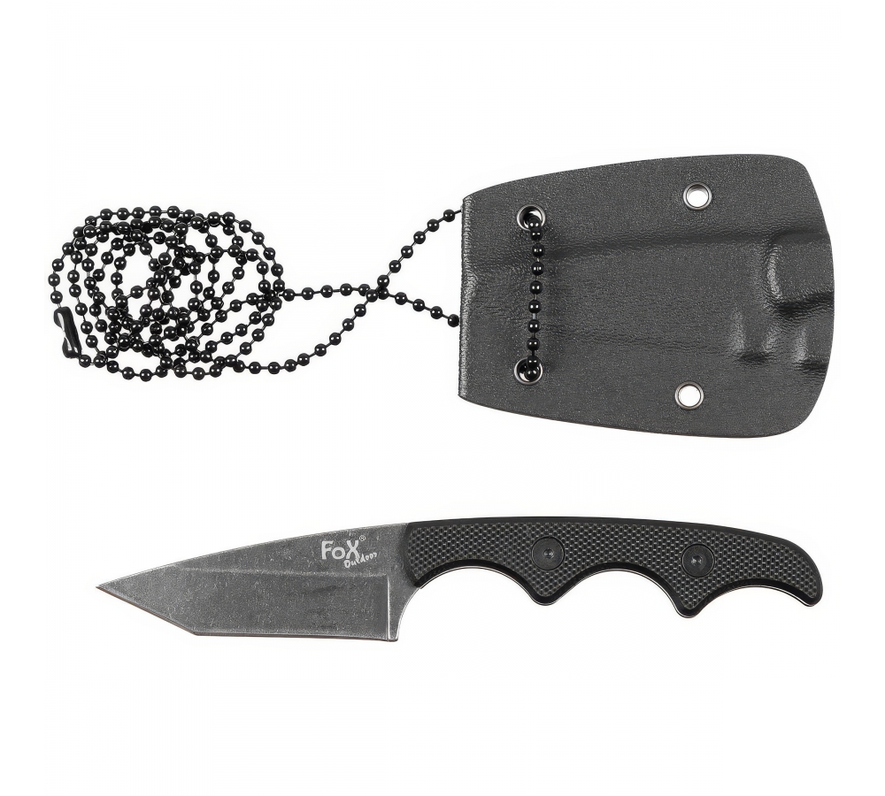 Messer "Neck II", G10-Griff, Kydex-Scheide – FoxOutdoor