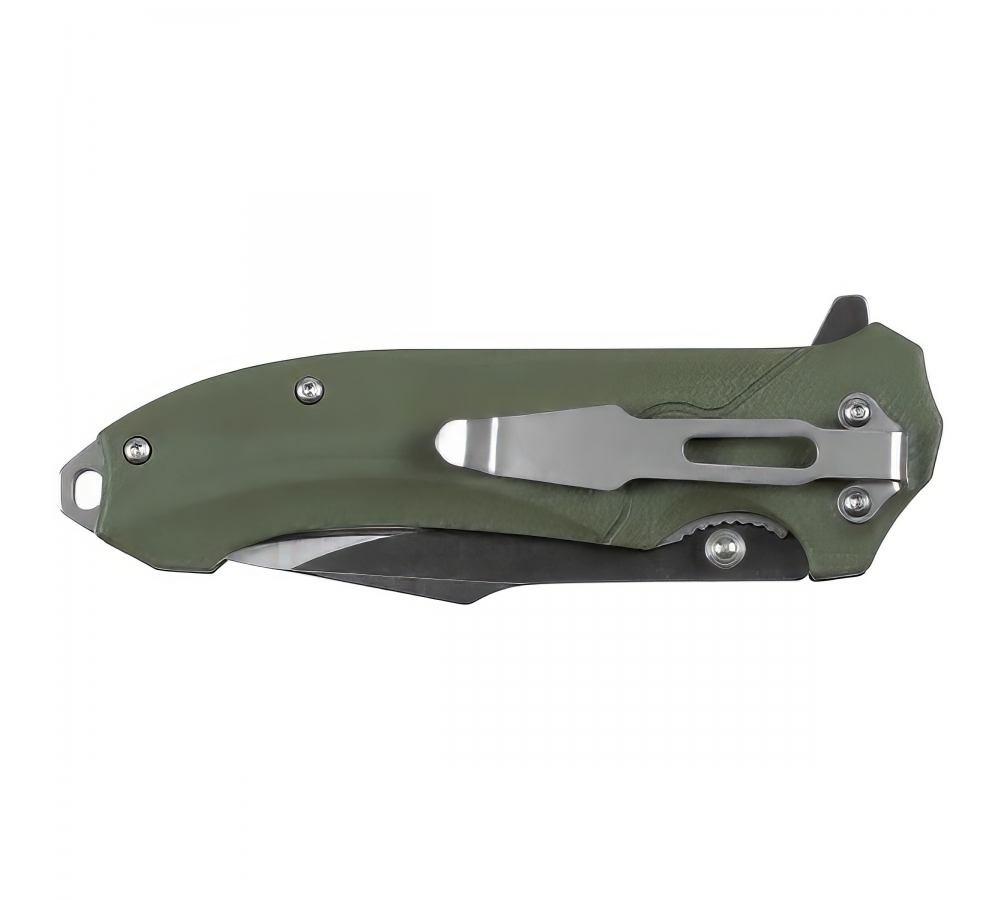 Klappmesser "Urban G10", oliv, Flipper, Glasbrecher, 8 cm – FoxOutdoor