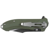 Klappmesser "Urban G10", oliv, Flipper, Glasbrecher, 8 cm – FoxOutdoor