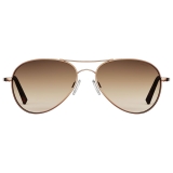 Randolph Amelia - 22k Chocolate Gold | Cape Sand (Polarized)