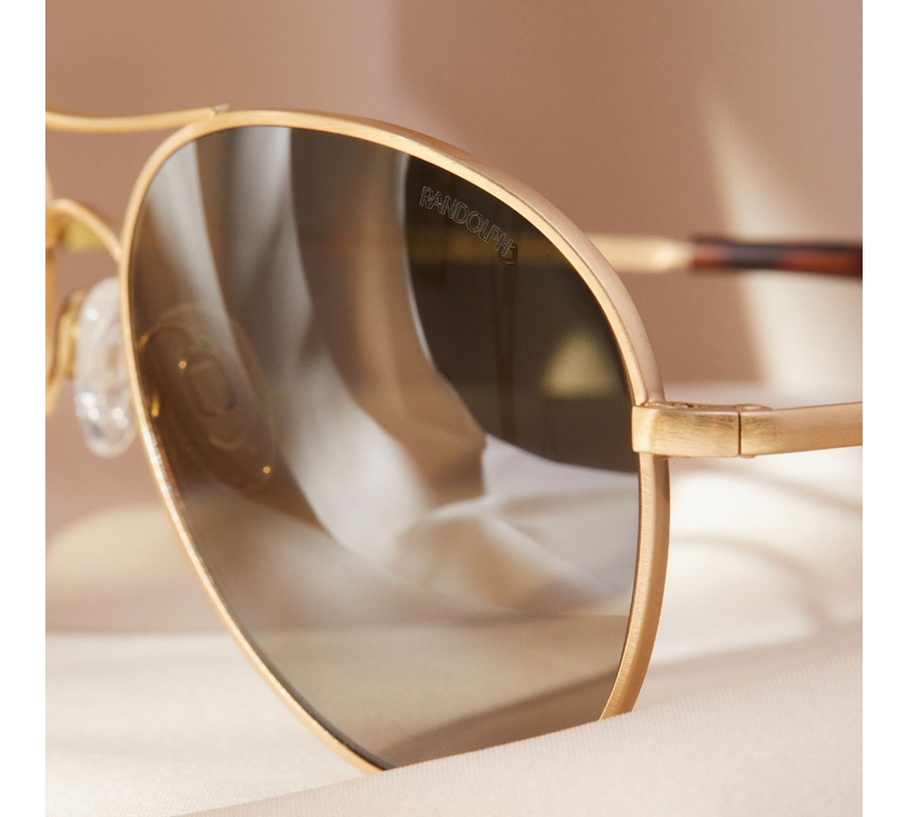 Randolph Amelia - 23k Satin Gold | Evergreen (Polarized)