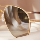 Randolph Amelia - 23k Satin Gold | Evergreen (Polarized)