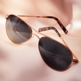 Randolph Amelia - 22k Satin Rose Gold | Slate (Polarized)