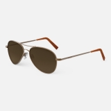 Randolph Amelia - 22k Satin Chocolate Gold | Cape Sand (Polarized)