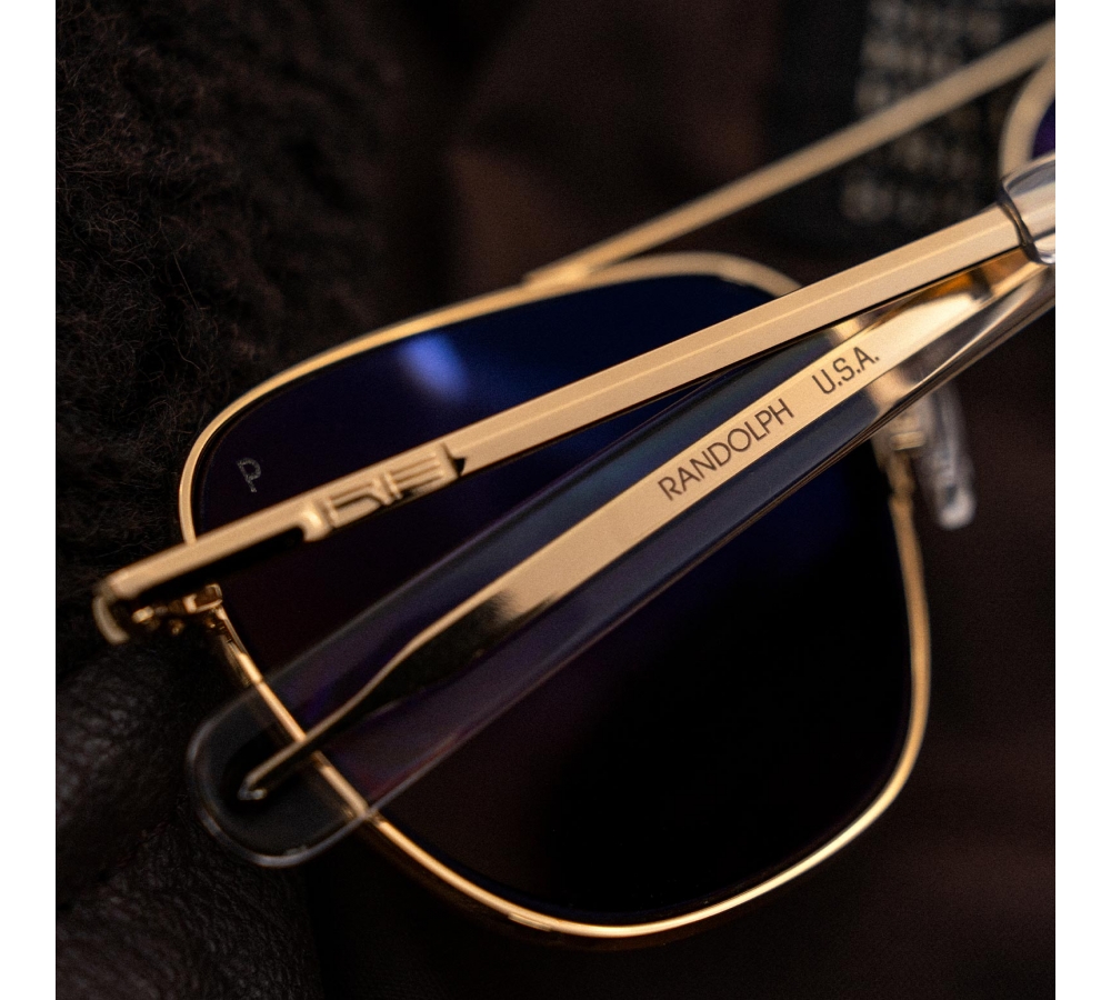 Randolph Aviator - 23k Gold | American Gray